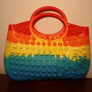 ZHYX Pop Fidget Toys Bag Rainbow Push Bubble